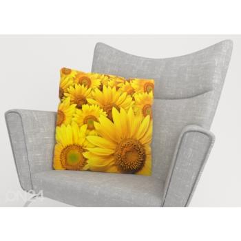 Koristetyynyliina Sunflowers 50x50 cm