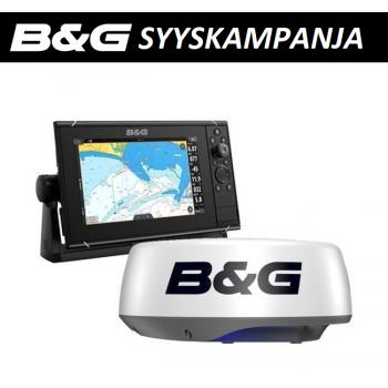 B&G Zeus³S 9 monitoiminäyttö + Halo20+ tutka