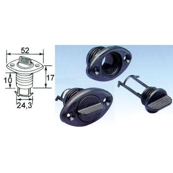 Tyhjennystulppa valkoinen