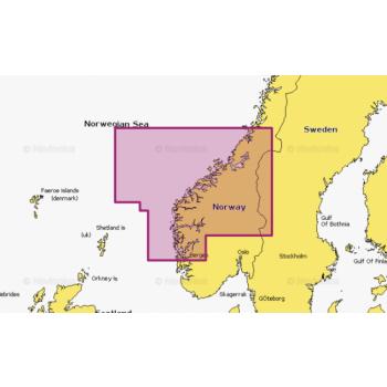 Navionics+ EU052R Norway, Sognefjord - Svefjorden Micro-SD/SD-kortilla
