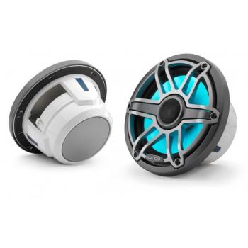 JL Audio 7.7" M6-770x kaiutinpari titaaninvärisellä Sport-ritilällä ja aseha