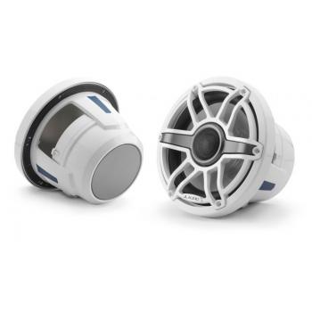 JL Audio 8.8" M6-880x kaiutinpari valkoisella Sport-ritilällä ja rungolla