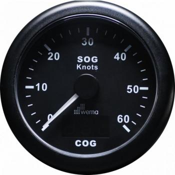 GPS NOPEUSMITTARI 60 s, MUSTA