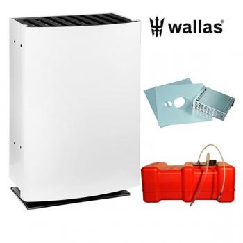 Wallas 40CC lämmitinpaketti seinänläpiasennukseen, valkoinen