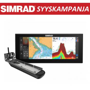 Simrad NSX3012 UltraWide kaikuplotteri Active Imaging 3-in-1 peräpeilianturilla