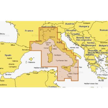 Navionics Platinum+ NPEU012R Mediterranean Sea, Cen. & West Micro-SD/SD-kortilla