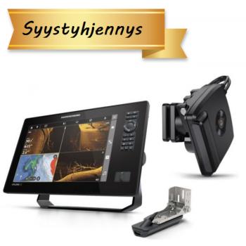 Humminbird XPLORE 12 CMSI+ kaikuplotteri peräpeilianturilla ja Mega Live 2 antu