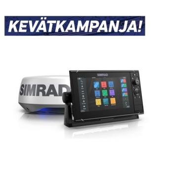Simrad NSS9 evo3S kaikuplotteri + Halo20+ tutka