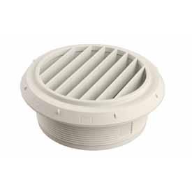 Webasto valkoinen suulake, suora 90 mm kierteillä