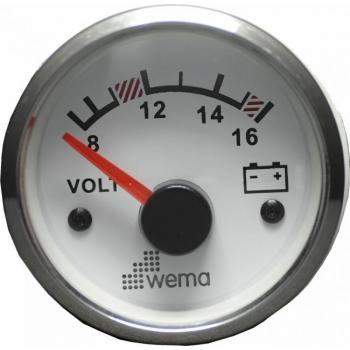 VOLTTIMITTARI 12V VALKOINEN 110634