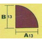 Tiikkinen kulmalista 12 × 12 mm