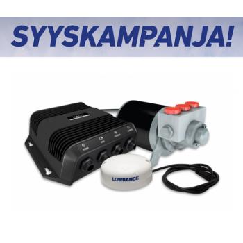 Lowrance/Simrad autopilottisarja hydrauliohjaukseen POINT-1 GPS:llä