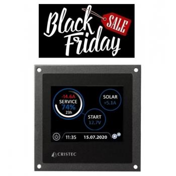 Cristec akkumonitori värillisellä kosketusnäytöllä