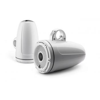 JL Audio 8.8" koteloitu M6-880ETXv3 valkoisella Classic-ritilällä ja rungolla