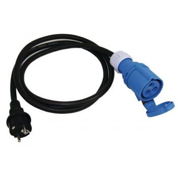 CEE naaras - Schuko uros adapterikaapeli