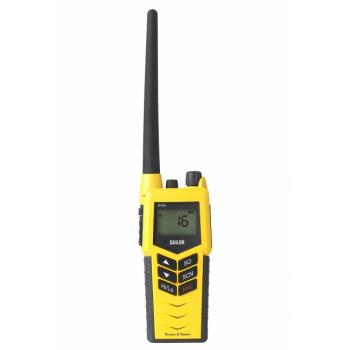 Sailor SP3520 GMDSS käsi-VHF hätäparistolla ja akulla