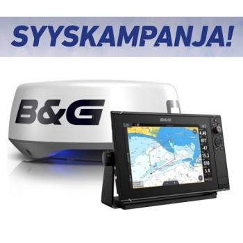 B&G Zeus³S 12 monitoiminäyttö + Halo20+ tutka