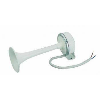 Äänitorvi valkoinen emali 12V