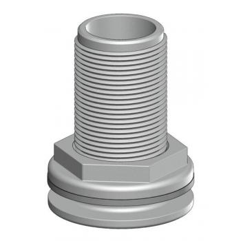 TRUDESIGN Läpivienti 1 1/4" Valkoinen