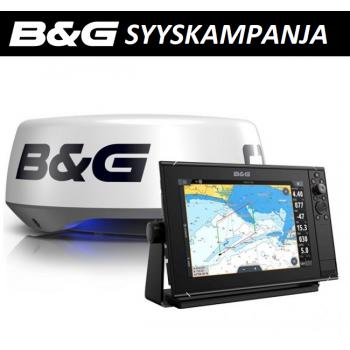 B&G Zeus³S 12 monitoiminäyttö + Halo20+ tutka