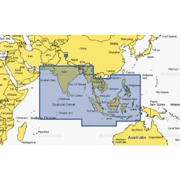 Navionics+ AE010L Indian Ocean & South China Sea Micro-SD/SD-kortilla
