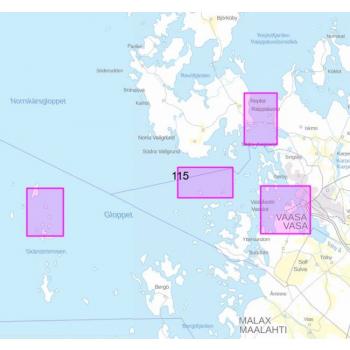 Satamakartta 115, Veckargrund, Nygrund, Vaasa & Raippaluoto 1:20 000, 2025
