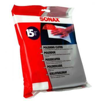 SONAX Kiillotusliina nukkaamaton ja pehmeä 15 kpl