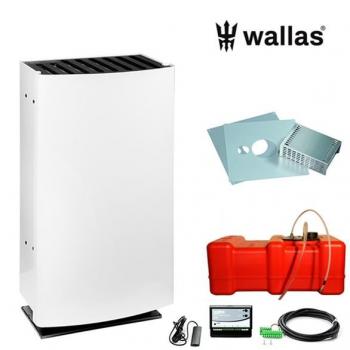 Wallas 26CC lämmitinpaketti seinänläpiasennukseen kauko-ohjauksella, valkoine