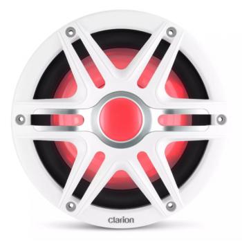 Clarion 10" CMSP-101RGB-4 Subwoofer harmaalla ja valkoisella ritilällä