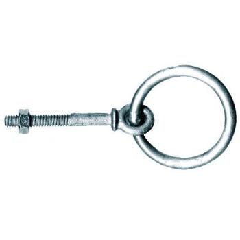 Galvanoitu venerengas mutterilla 12 x 100 mm