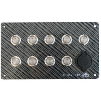 KATKAISINPANEELI 9 KYTKINTÄ + 2 USB