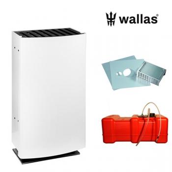 Wallas 26CC lämmitinpaketti seinänläpiasennukseen, valkoinen