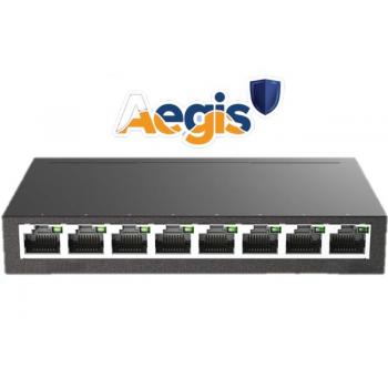 GLOMEX SeaWebSat® OMNIX VLANs 8-portinen hallittava Subnet-VLAN kytkin