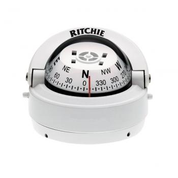 Ritchie Explorer- kompassi pinta-asennuksella, valkoinen