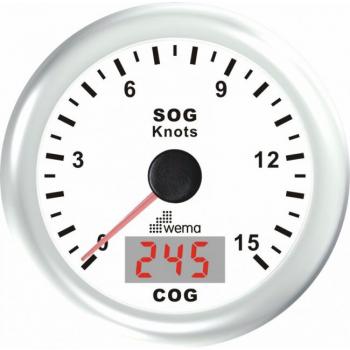 GPS NOPEUSMITTARI 15 S,VALKOINEN