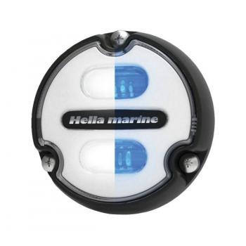 Hellamarine vedenalainen valo, sininen-valkoinen