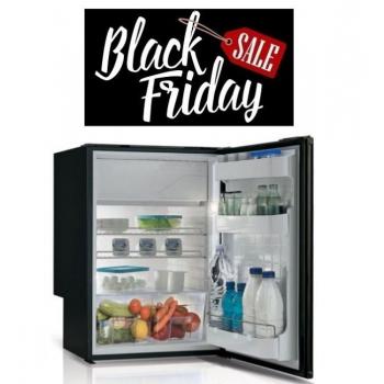 Vitrifrigo Airlock C115i jääkaappi, musta ilman pakastelokeroa ja kylmävaraaj