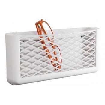 Säilytyslokero kumiverkolla 270×115×32 mm, valkoinen