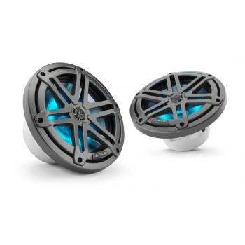 JL Audio 7.7" M3-770x kaiutinpari aseharmaalla Sport-ritilällä ja RGB LED-valo