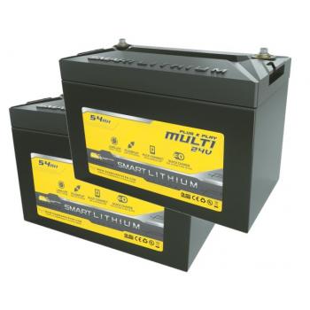 SUNBEAMsystem Smart LITHIUM Plug & Play MULTI akkupari 2 x 54 Ah, 24 V