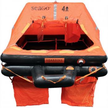 Seago SeaMaster Plus 12 hengen ISO 9650-1 TYPE 1 pelastuslautta kotelomalli