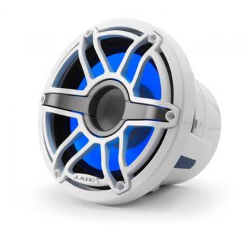 JL Audio 8" M6-8IB Subwoofer valkoisella Sport-ritilällä sekä LED-valaistukse
