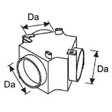 Webasto Y-haara säätöläpällä 90 x 90 x 90 mm