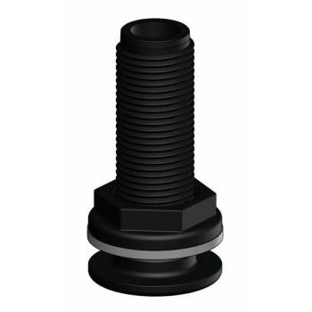 TRUDESIGN Läpivienti 3/4" Musta