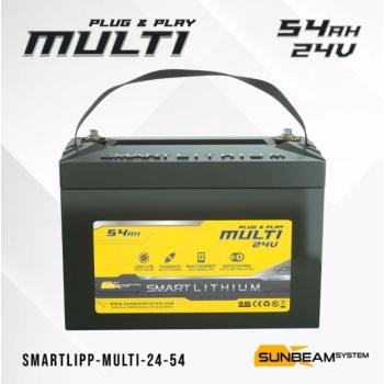 SUNBEAMsystem Smart LITHIUM Plug & Play MULTI akkupari 2 x 54 Ah, 24 V