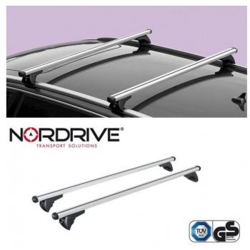 Taakkatelineet integroituihin kattokaiteisiin alu Nowa L 127 cm