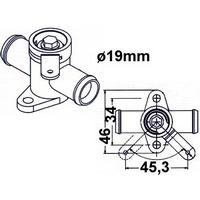 Vesiventtiili 19 mm.