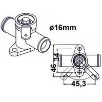 Vesiventtiili 16 mm.