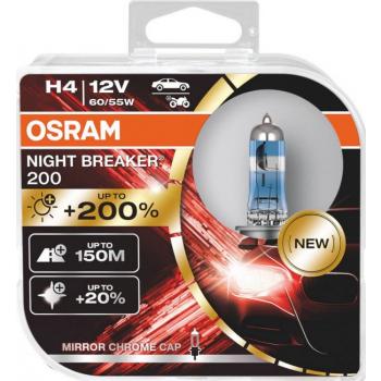 Osram Night Breaker +200% halogeeni polttimo H4 60/55W 12V HCB2