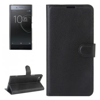 Sony Xperia XZ Premium nahkainen suojakotelo (musta)